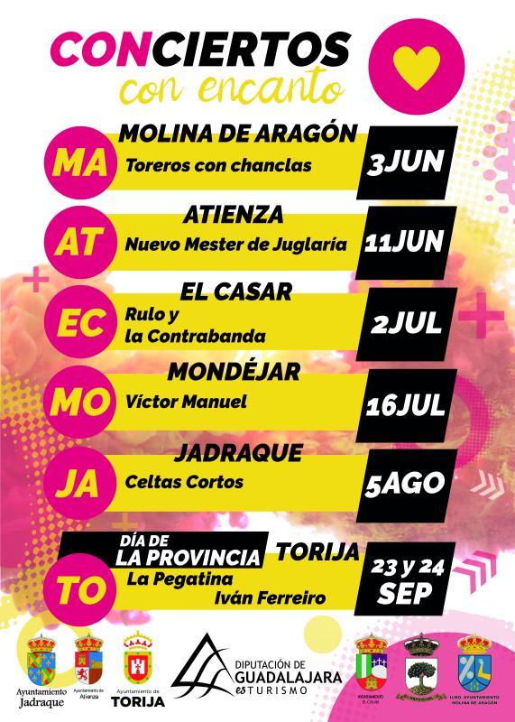 Conoce Castilla-La Mancha-7 grandes 'Conciertos con encanto' para este verano en la provincia de Guadalajara