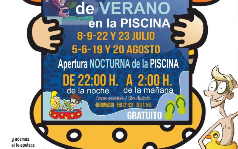 Conoce Castilla-La Mancha-​​​​​​​Actividades nocturnas gratuitas en la piscina de verano de Campo de Criptana durante julio y agosto