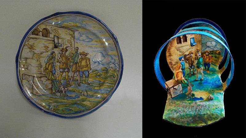 Conoce Castilla-La Mancha-Investigadores de la UCLM hacen accesible una pieza cerámica del Museo Ruiz de Luna